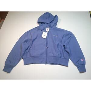 Stylish Champion Women's Cropped Fleece Zip-Up Sweatshirt